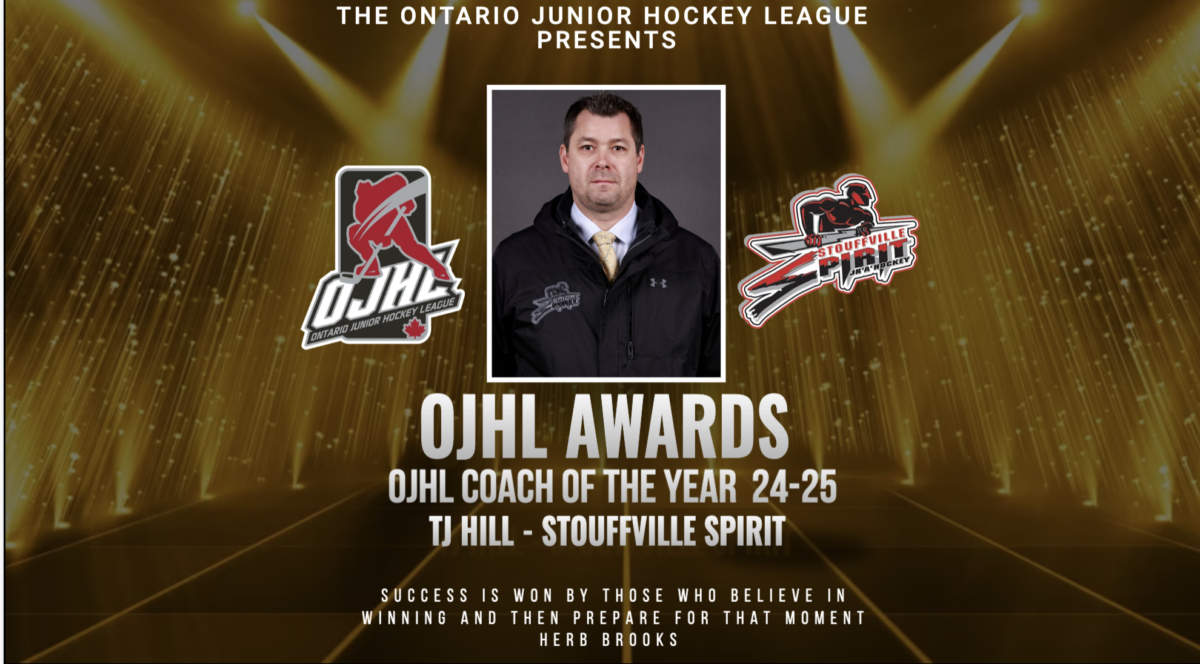 TJ HILL OF STOUFFVILLE VOTED OJHL COACH OF THE YEAR